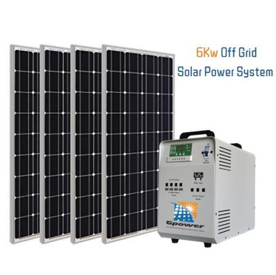 6000W Solar Power Home Kit Kit Panel Surya Energi Terbarukan
