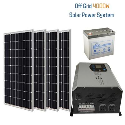 4kw Off Grid Sistem Generator Surya Baterai 4unit Sistem Baterai Surya Rumah