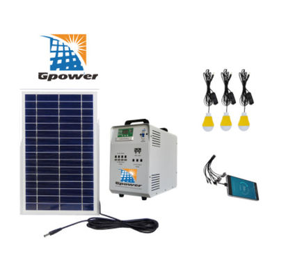 TUV 95% Efisiensi Kit Panel Surya Portabel Sistem Penerangan Rumah Surya